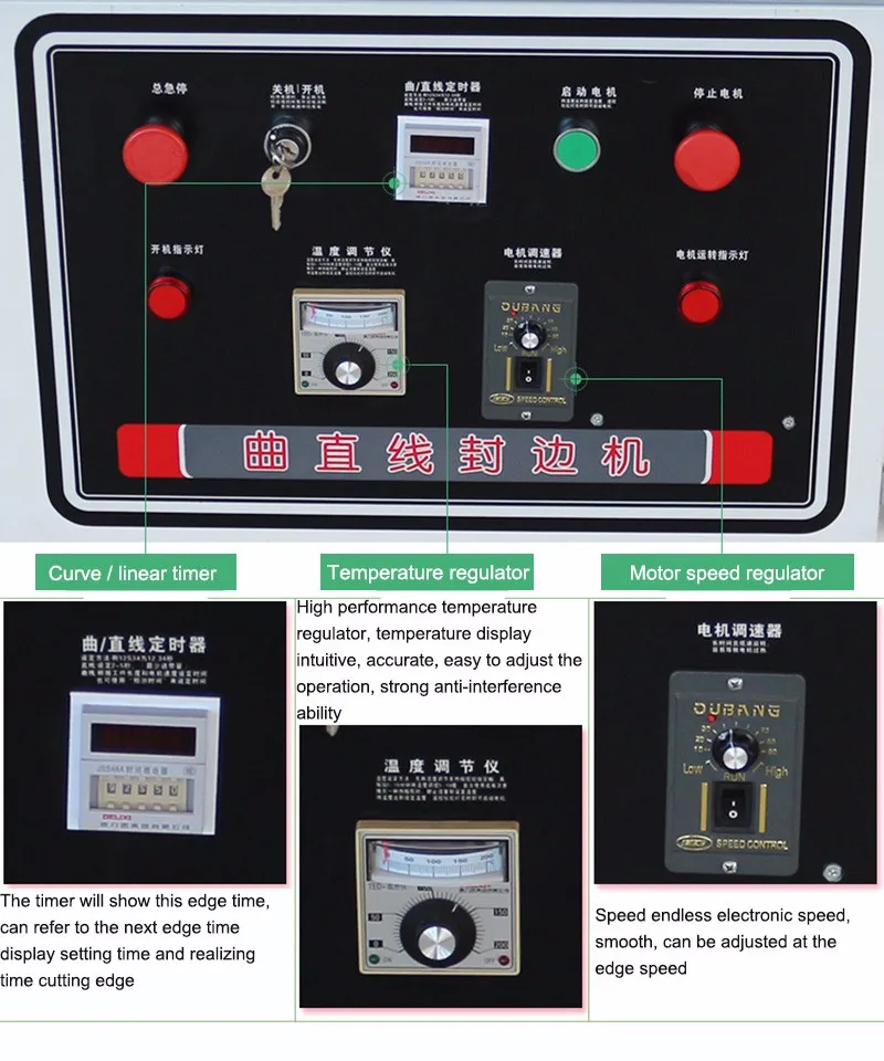 Máquina manual de borda reta/curva modelo SC468 com tensão 220V/monofásica/60Hz