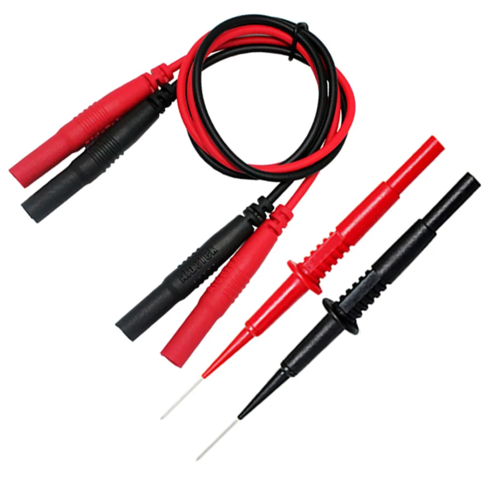 AideTek Sharp needle test leads multimeter 600V1A 4mm socket banana plug stacking Free Shipping  20155SET