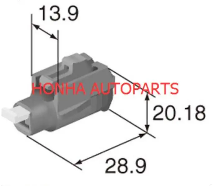 

Free shipping 20 pcs 1 Pin Female Auto Temperature Sensor Connector for Toyota 2JZ 90980-11428 6189-0445