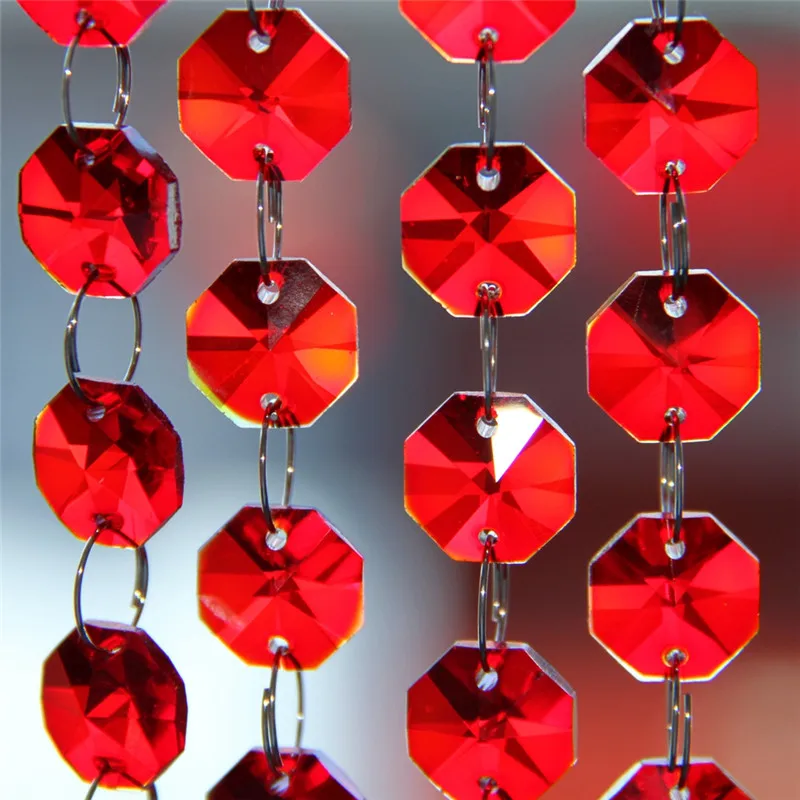 Imagem -01 - Metros para Pendurar Decoração do Casamento de Cristal de Vidro Vermelho Cortinas de Cordas Bead Garland Vertentes Candelabro Central 5 metros para pendurar decoracao do casamento de cristal de vidro vermelho cortinas de cordas bead garland vertentes candelabro central 5 01