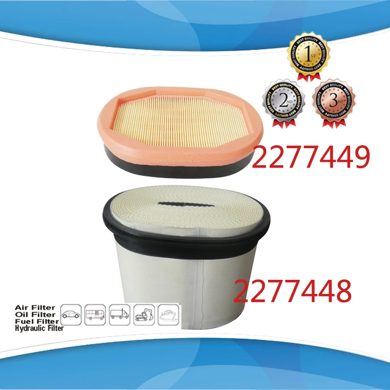 CA4996 2277449 Channel Flow Air Filter 227-7449  2277449 + 227-7448 2277448  Kit 2934053