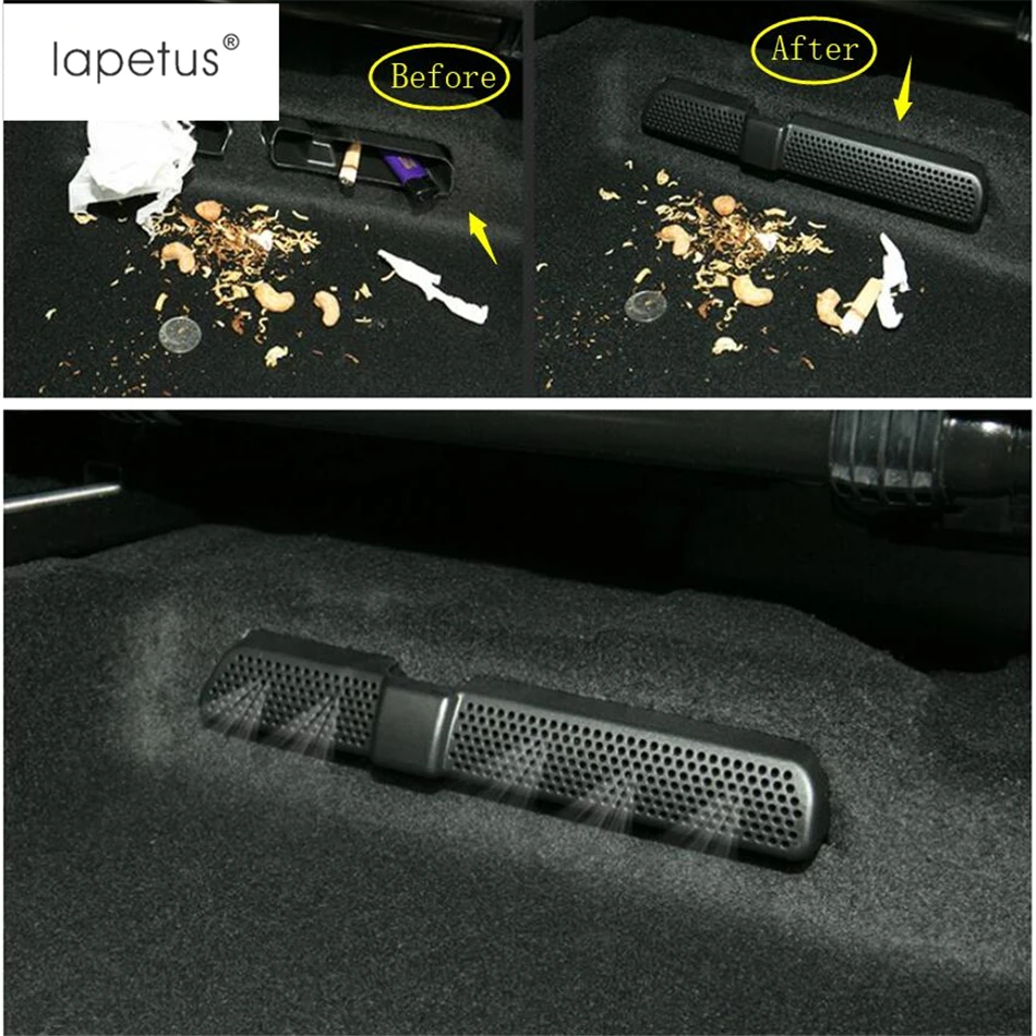 Car Seat Under Floor Air Conditioning AC Outlet Vent Dust Cover Protection Accessories Fit For Skoda Kodiaq / Karoq 2017 - 2023