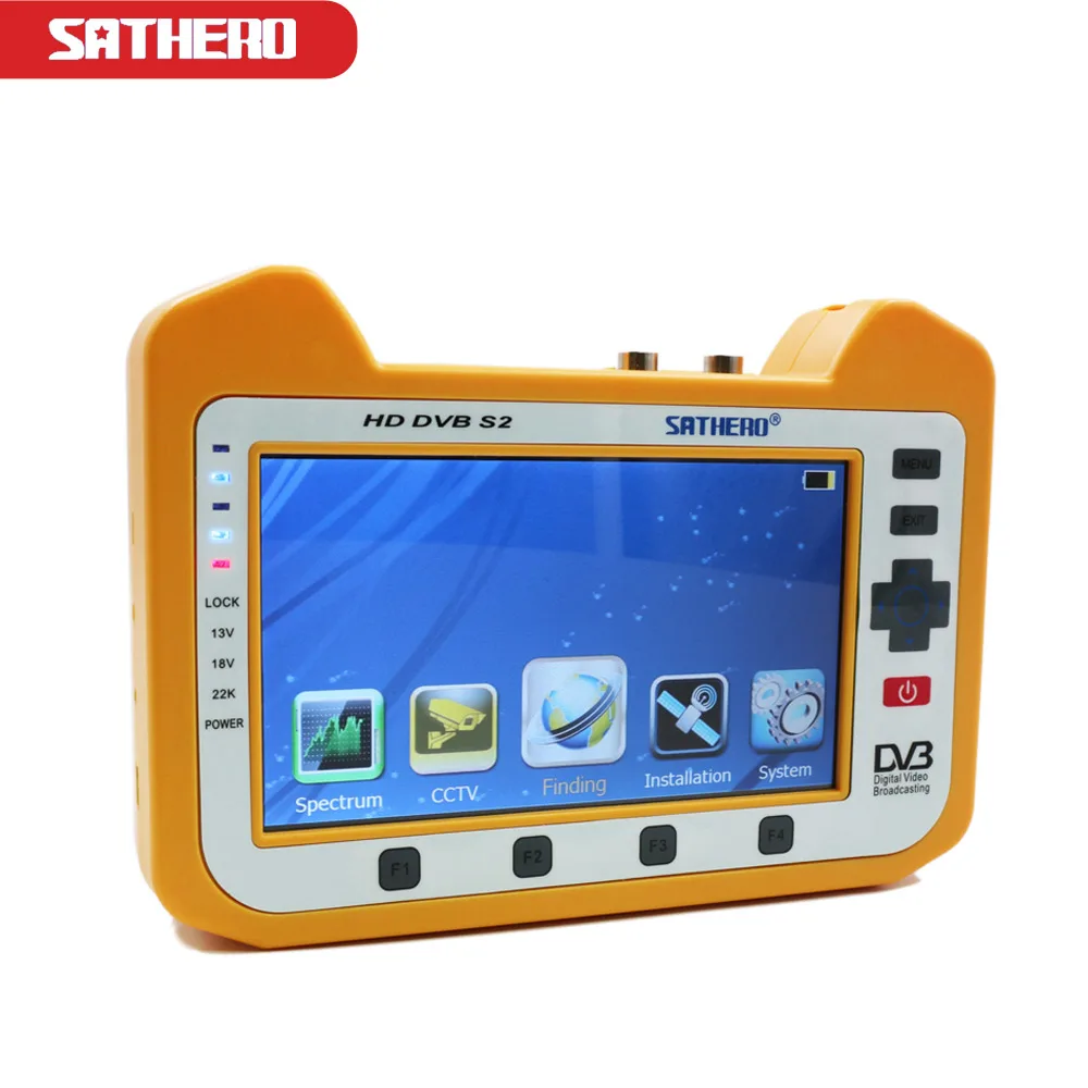 

7inch Sathero SH-900HD DVB-S2 HD digital satellite finder MPEG-4 CCTV tester Meter AHD Full 1080P TV Signal Satfinder Meter