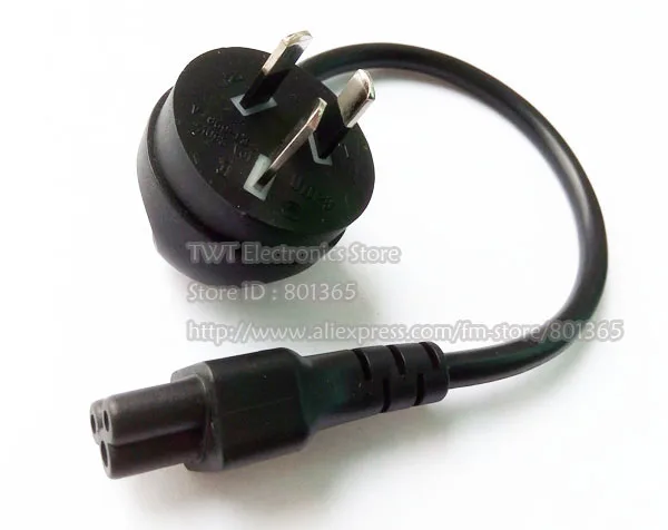 

Australia New Zealand Right Angled 3Pin Male Plug To to IEC 320 C5 Female Power Adapter Cable,10pcs ,Free shipping