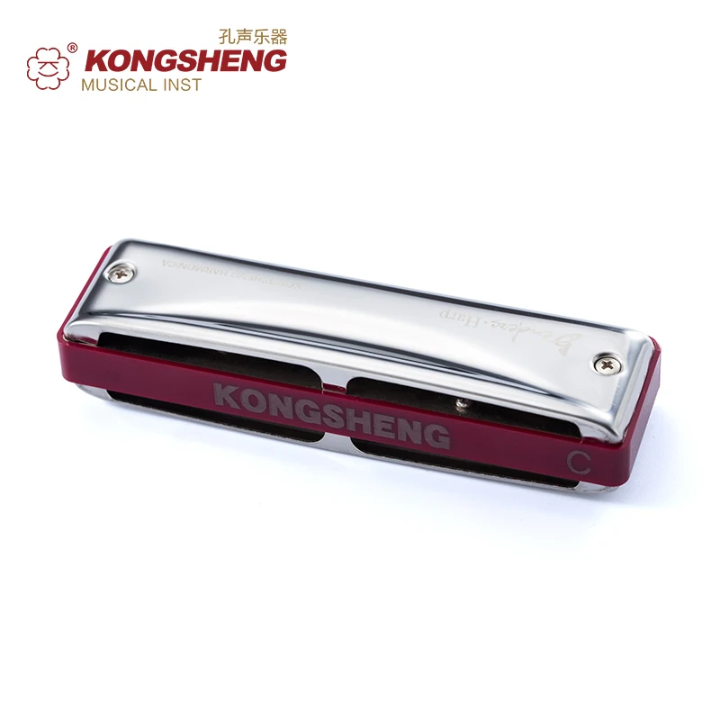 Imagem -04 - Kongsheng Benders Harp Diatonic 10-hole Plastic Comb Vermelho para Iniciantes