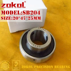 ZOKOL bearing SB204 90204 Pillow Block Ball Bearing 20*47*25mm