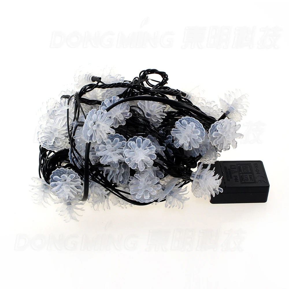 

Special 4pcs Black wires LED string light wedding lamp LED Christmas tree light cute led pine tree lights 110V/220V 10m 80leds