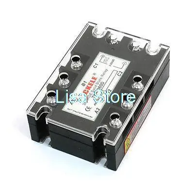 

3-32VDC Input 480VAC 60A Output DC/AC Three Phase SSR Solid State Relay