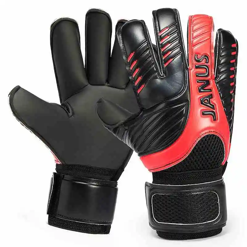 

JANUS Adult Children Professional Soccer Goalie gloves Football Goalkeeper finger Protection gloves Goal keepers training Gloves