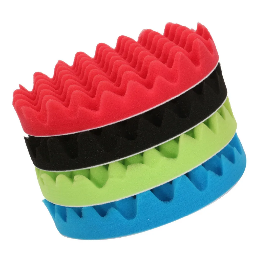 Set di Kit di tamponi per lucidatura a spugna da 4 "3/4/5/6/7" di qualità professionale per lucidatore per auto