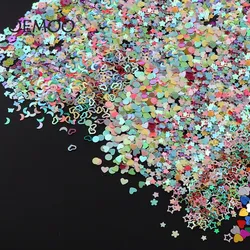 5000pcs  2.5-3mm Moon Star  Heart Wedding Party Confetti Nail Sequins Flakes Art Glitter Decorations Table Decoration Party