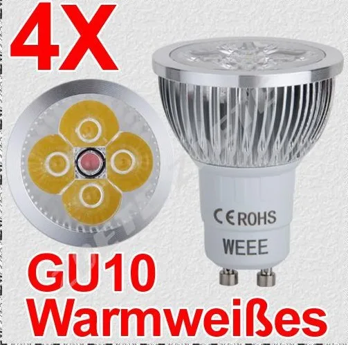 100ps/lot DHL Free Shipping 4W GU10 LED Spot Light LED Bulb lamps Warm White/Natural White/Cool White 110V/220V