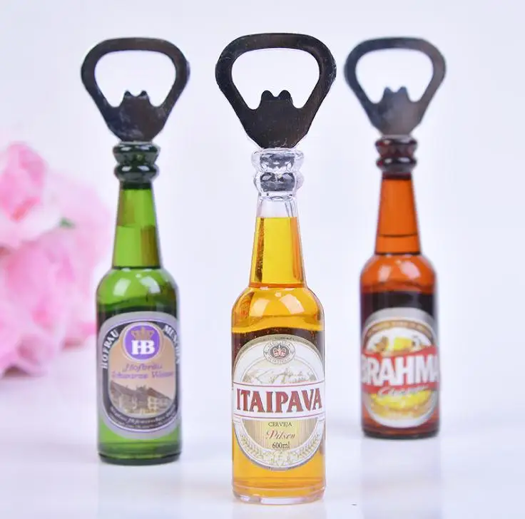 

Creative personality mini bar beer bottle opener Bottle Opener Rev Bottle To Open Decorative Refrigerator Magnets Kitche SN1934