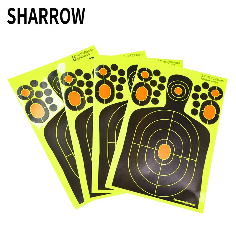 6pcs 36.4*24cm Archery Target Paper Chest Ring Shooting Professional Paper For Hunting Shooting Accessories