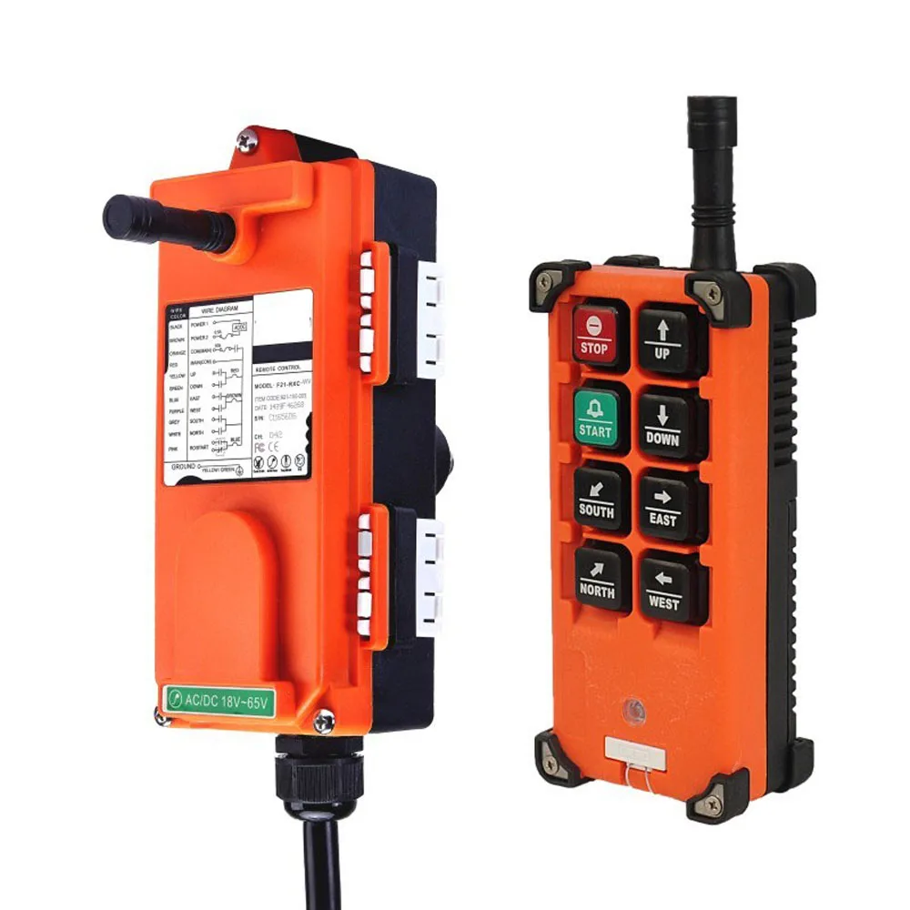 TELECRANE Wireless Industrial Remote Controller Electric Hoist Remote Control 1 Transmitter + 1 Receiver F21-E1B