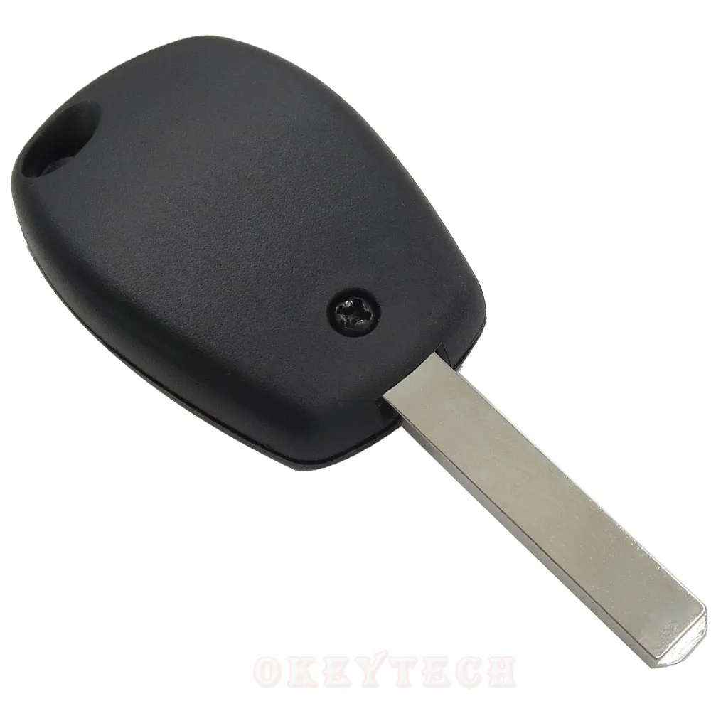 OkeyTech 2/3 przycisk Uncut pusty klucz wymiana obudowa kluczyka do samochodu Case Fob dla Renault Dacia Modus Clio 3 Twingo Kangoo obudowa kluczyka