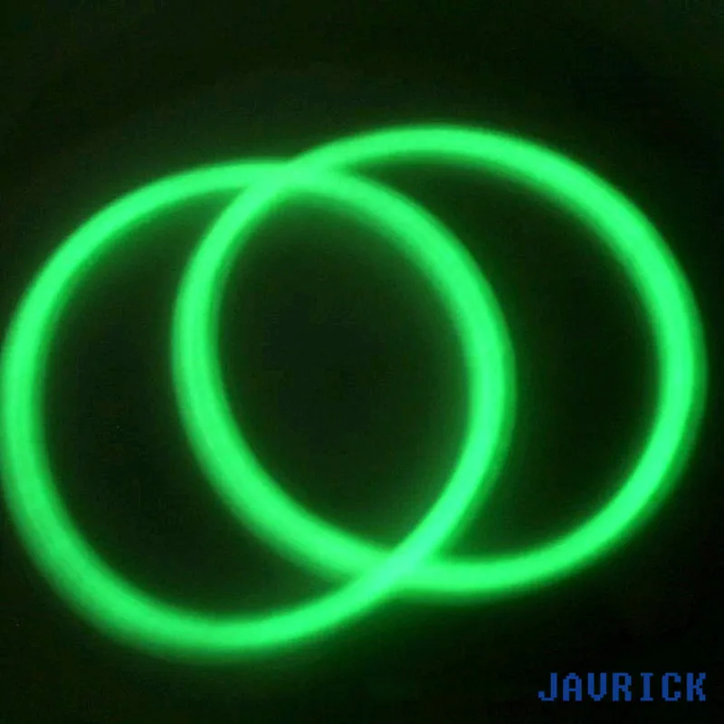 JAVRICK 10PCS Night Luminous Bracelets Wristband Gummy Silicone DIY Rubber Hairbands