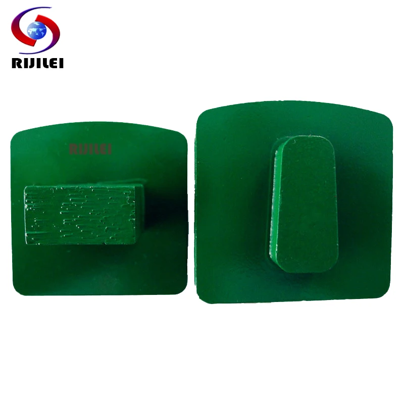 

RIJILEI 12Pcs Redi-lock Diamond Grinding Disk Grinding shoes pad Trapezoid Grinding Block disc Concrete floor Stone Y20B