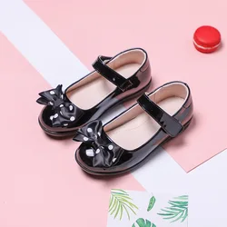 Spring Autumn Girls Black School Shoes Kids Princess Dancing Dress Shoes Girls Childrens Student Leather Shoes 5 6 7 8 9 10-16T