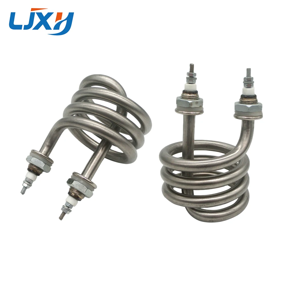 LJXH 220V/380V Electric Water Distiller Heating Heater Element 2.5KW/3KW/4.5KW Spiral Stainless Steel Immersion Heater Pipe