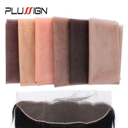 Encaje para hacer pelucas, patrón de encaje suizo, red para hacer pelucas/cierre/Frontal/tupé, base de cierre de cabello humano, 1/4 yardas