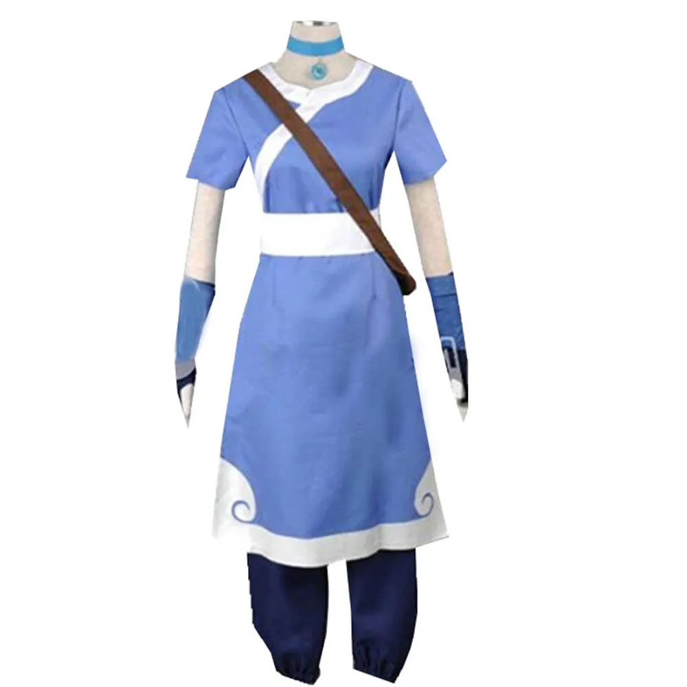 

2019 Anime The Last Airbender Korra Water Tribe Outfit Cosplay Costume Halloween Outfit Custom Cosplay outfit