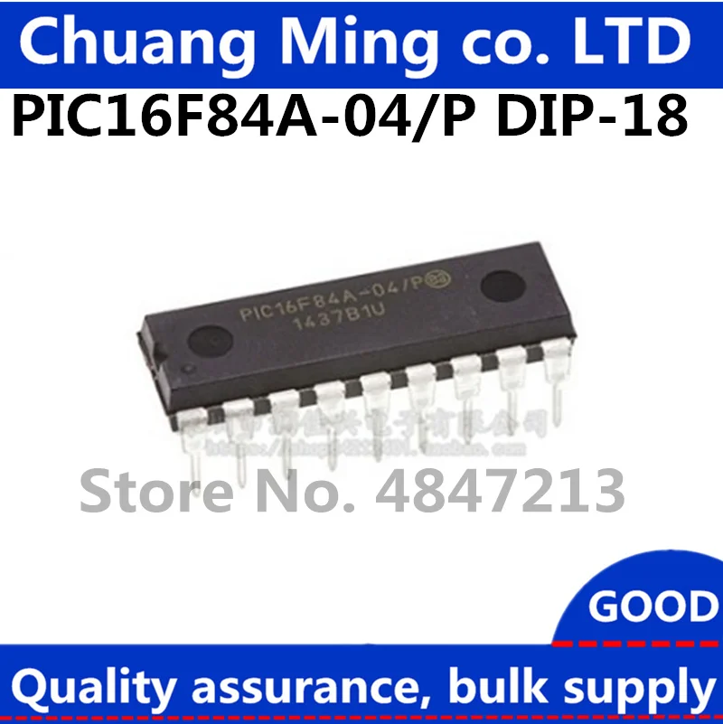 

Free Shipping 50pcs/lots PIC16F84A-04/P PIC16F84A PIC16F84 DIP-18 IC In stock!