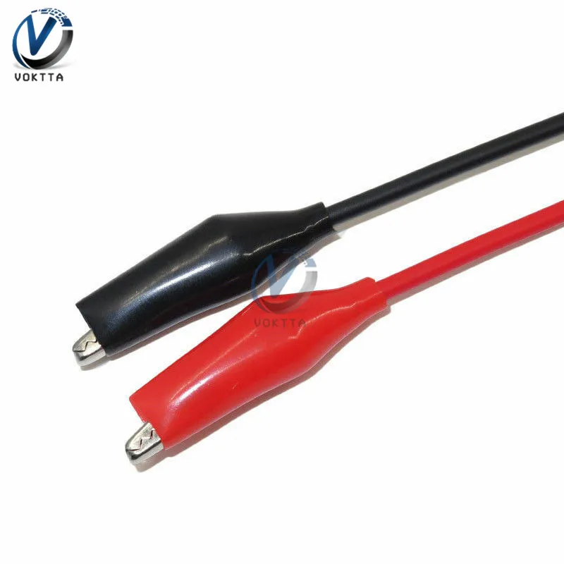 Oscilloscope BNC Male Plug to Dual Alligator Clip Oscilloscope Test Probe Lead Cable 1m 500V 5A for Electrical Working