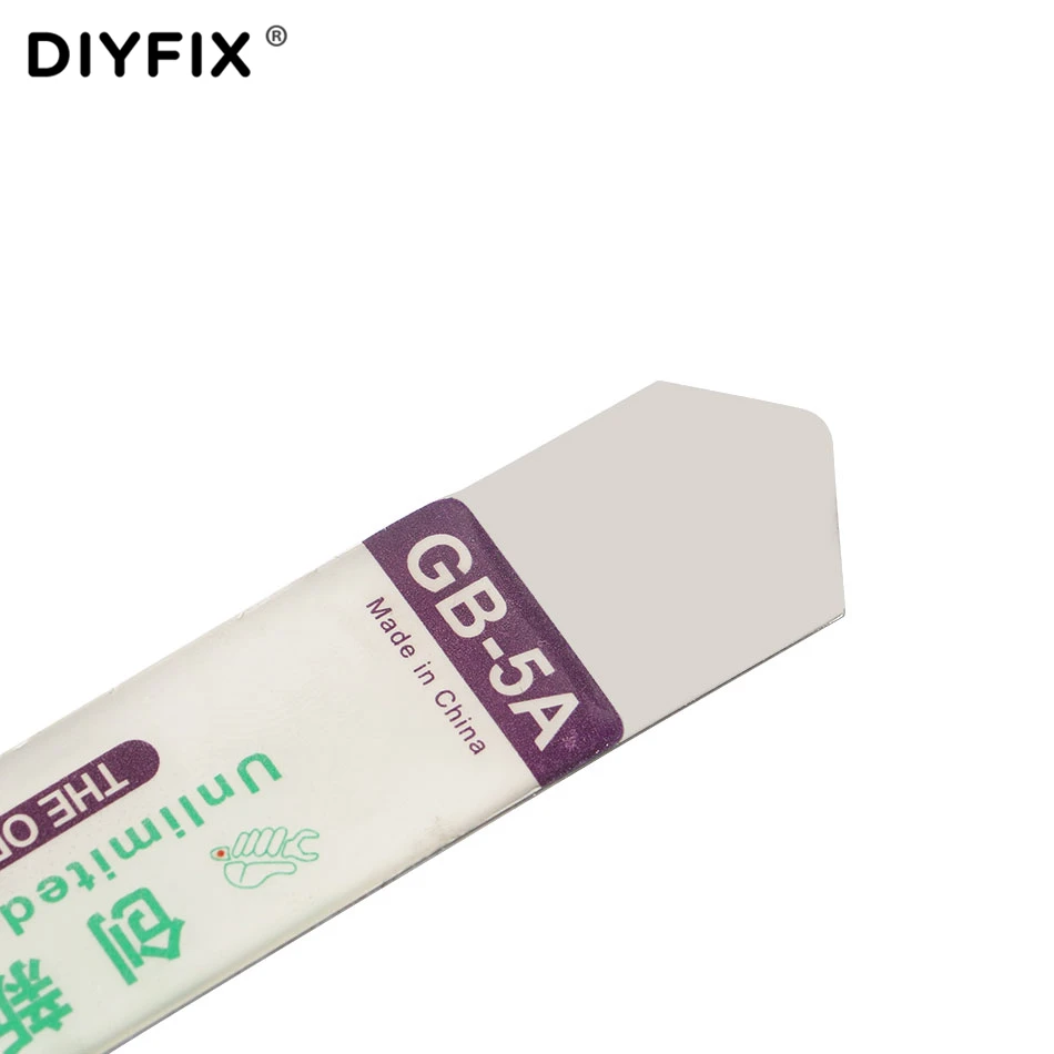 DIYFIX 2 قطعة لينة رقيقة الفولاذ المقاوم للصدأ شفرة حدق Spudger الهاتف اللوحي شاشة بطارية افتتاح أدوات ل فون باد سامسونج فتاحة