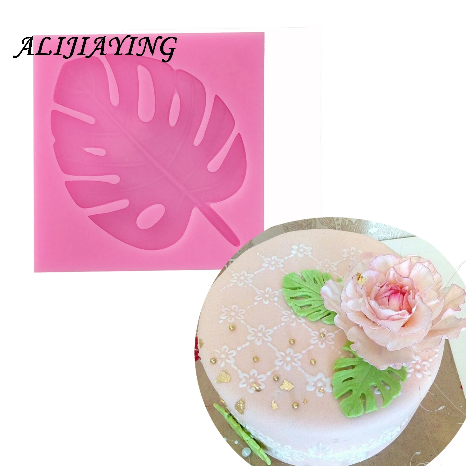 3D Turtle leaf molds Sugarcraft Tree Leavf silicone mold fondant cake decorating tools Leaves chocolate Kitchen Moulds D1134