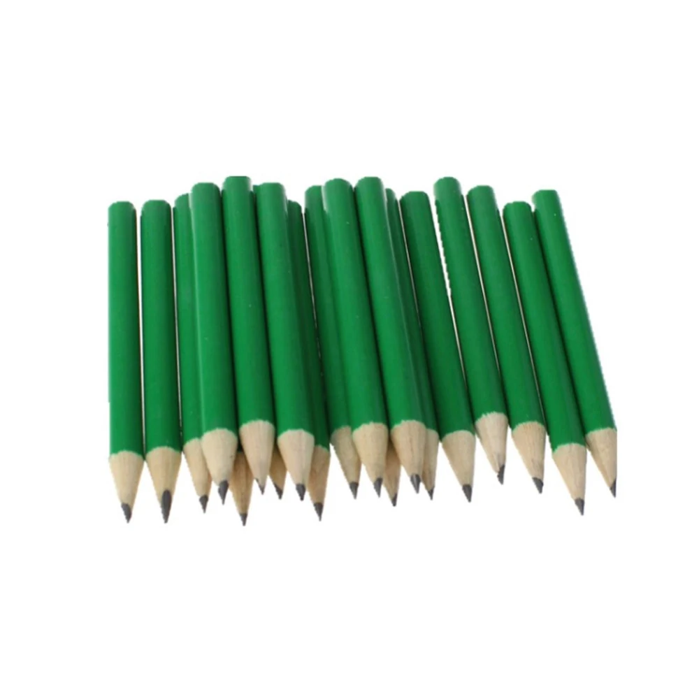 CRESTGOLF 100pcs/Pack  Wooden Golf Score Pencils Golf Accessories with Green  and White for Choice