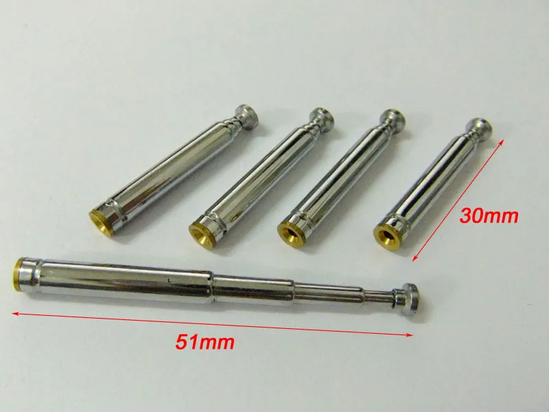 5pcs 51mm 4 Sections Telescopic Antenna Replacement for FM Radio s469