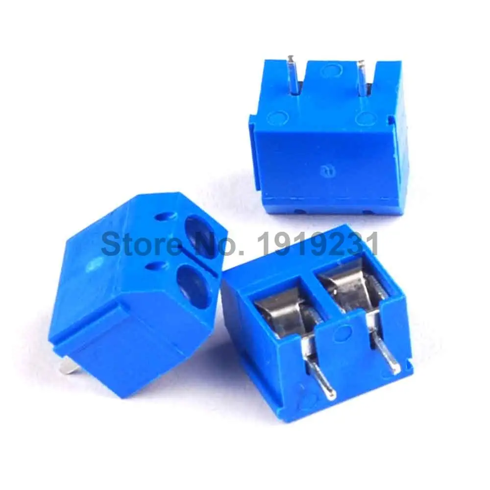 50 PCS KF301-2P 2Pin Screw Terminal Block Conector 5.08 milímetros Pitch