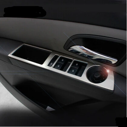 Car Styling Door Armrest Deocation Cover Stainless Steel Trim For Chevrolet Cruze Auto Accessories