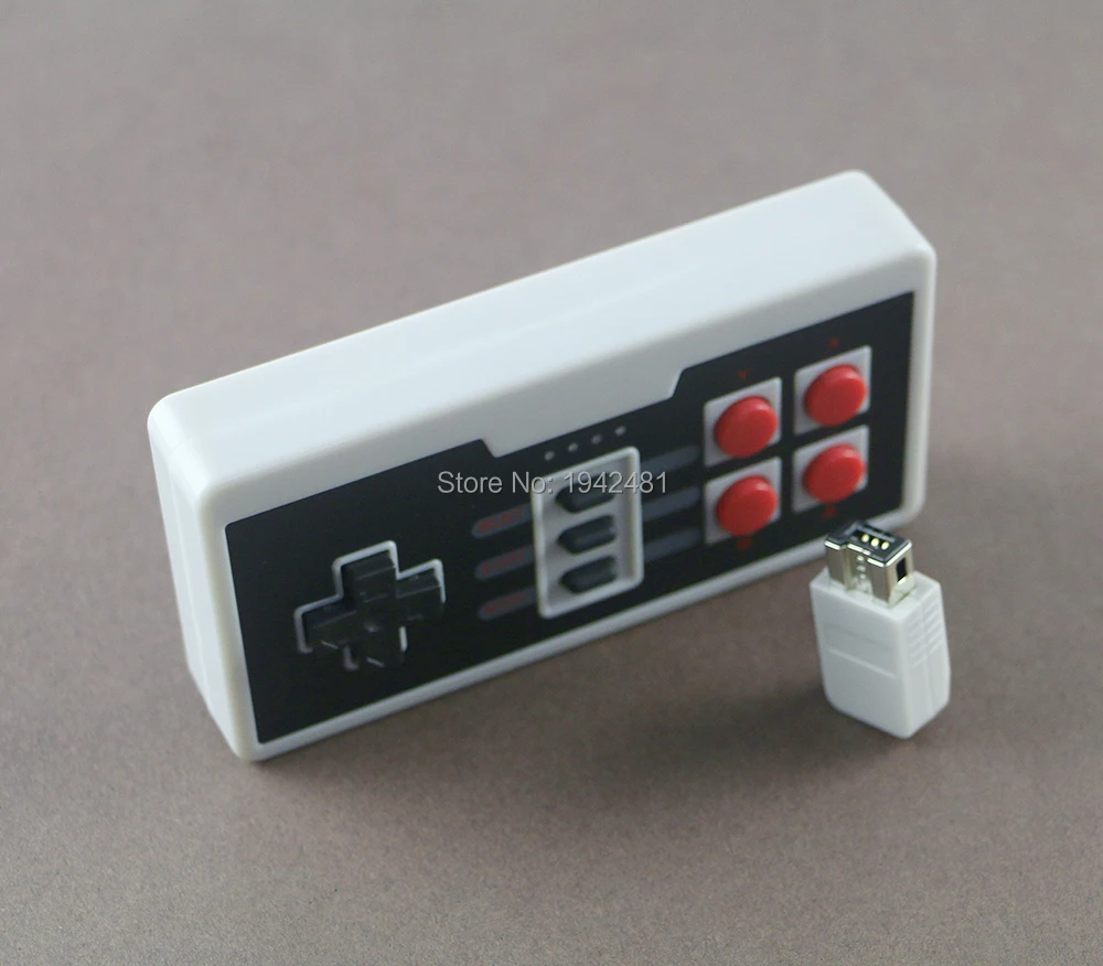 6 قطعة/الوحدة اللاسلكية USB التوصيل اللعب تحكم غمبد ل NES Mini 4 أزرار وحدة تحكم لاسلكية مع استقبال لاسلكي