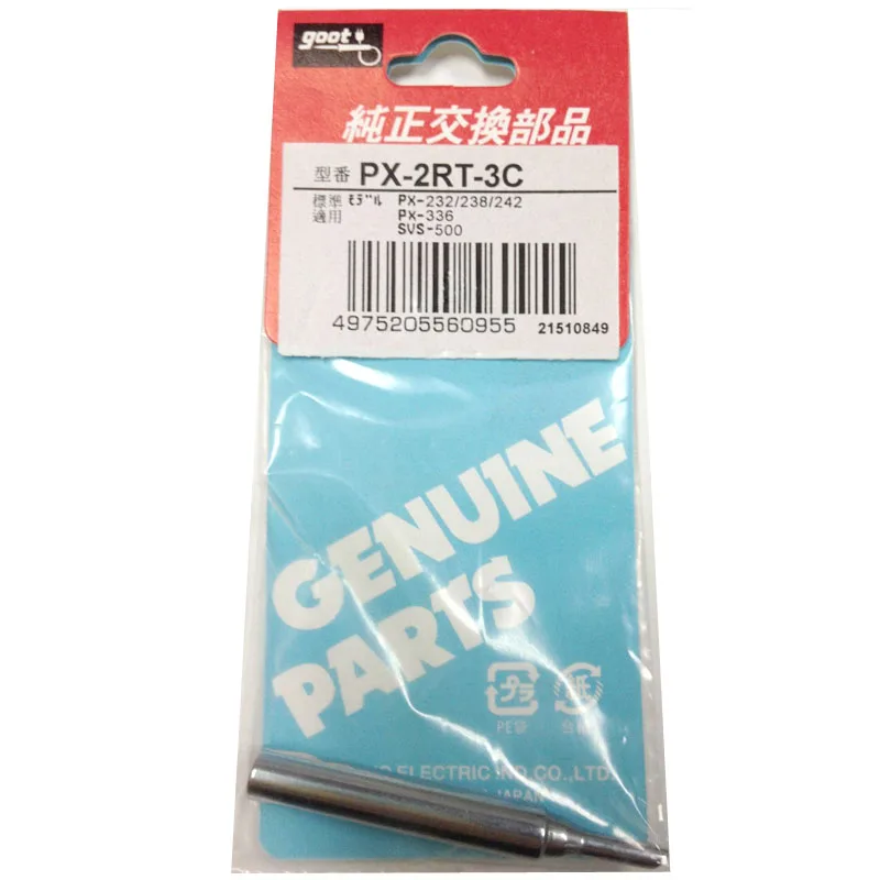 Punta de soldadura de PX-2RT-3C GOOT Original de Japón para PX-201, PX-232, PX-238, PX-242, PX-336, puntas de soldadura reemplazables