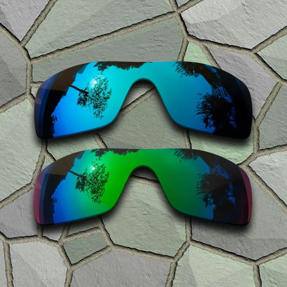 

Sky Blue&Jade Green Sunglasses Polarized Replacement Lenses for Oakley Batwolf