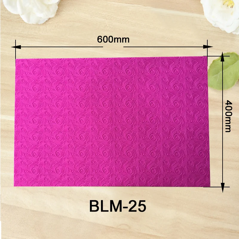 New Fondant Mould Spiral Pattern Lace Mat Impression Mats Silicone Lace Mat Cake Lace Mold Silicone Sugar Mat Decorative H857