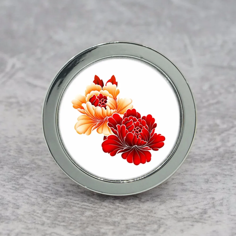 Peony Flower - Knobs Drawer Dresser Knobs / Retro Cupboard Pulls Handle / Chic Kitchen Cabinet Knobs Furniture Hardware