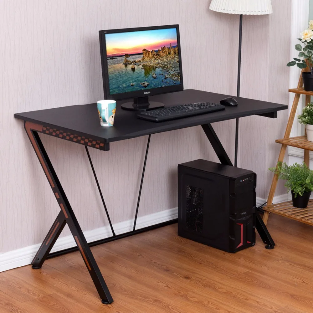 Giantex Gaming Desk Computer Desk PC Laptop Table Workstation Home Office Ergonomic New Computer Desk HW56320