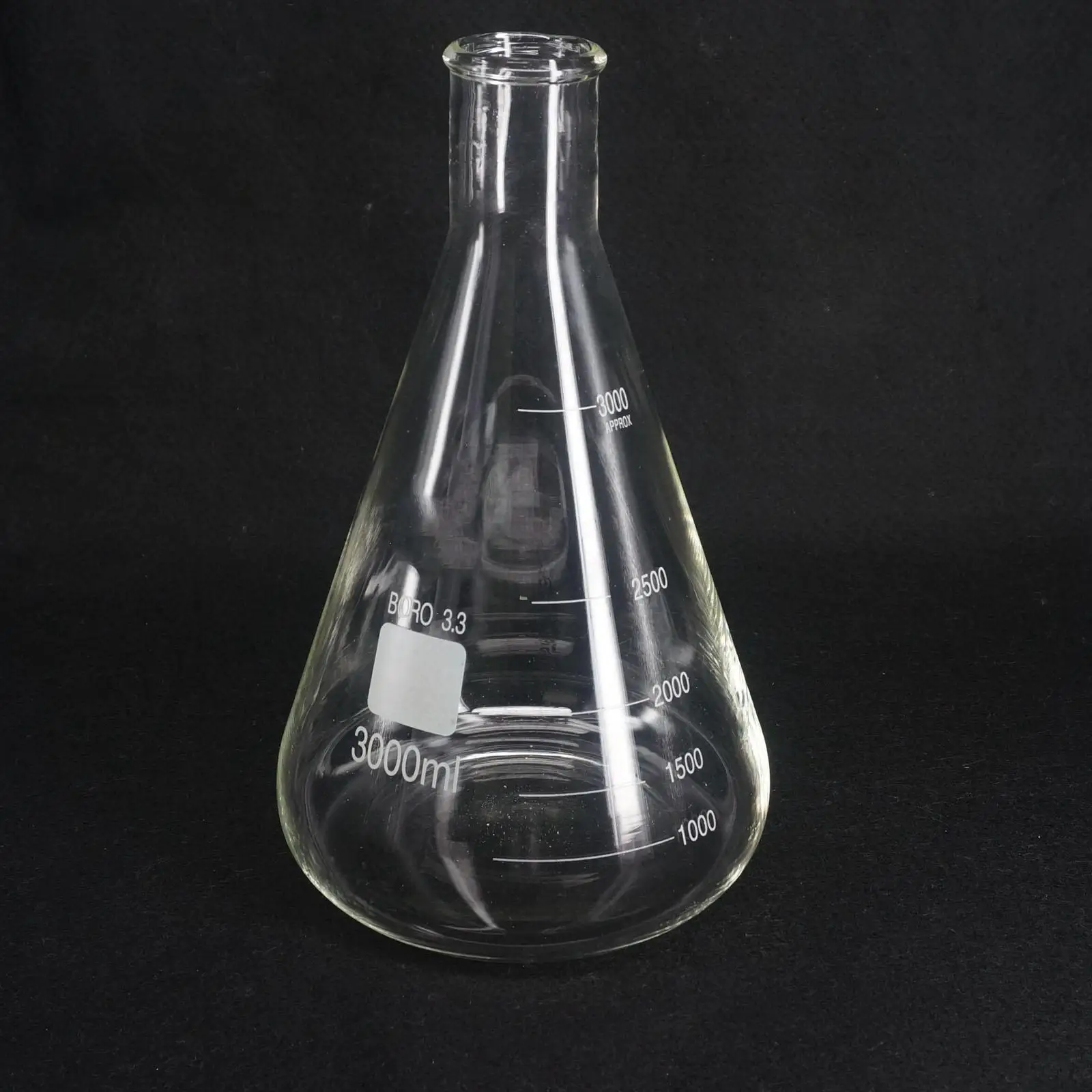 

3000ML Conical Erlenmeyer Flask G3.3 Borosilicate Glass Lab Supplies