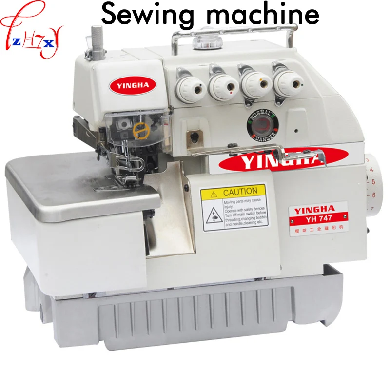 1 pz Industriale Elettrico A quattro fili Overlock Macchina di Abbigliamento Per Cucire Macchina di Famiglia Klock Macchina Da Cucire Testa 220 v