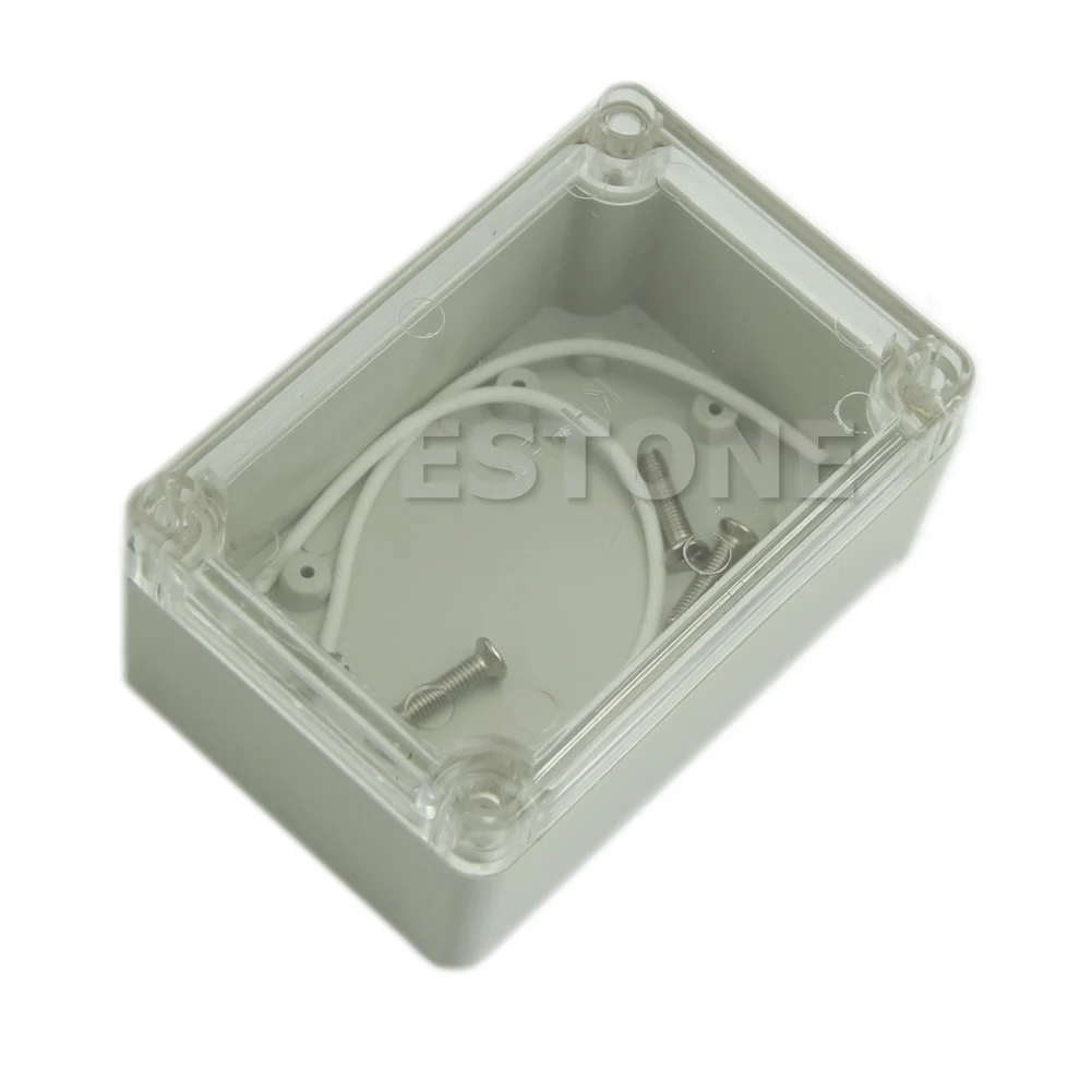 Plastic Waterproof Cover Clear Electronic Project Box Enclosure Case 100x68x50mm