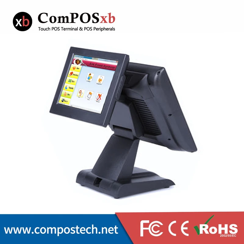 Windows  pos systems Resistive Touch Screen 15 Inch  POS All In One PC cash register