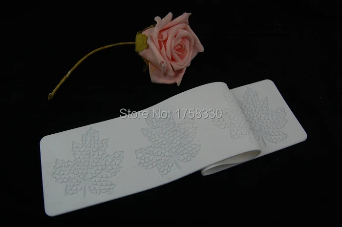 

39*8CM Silicone sugar Lace Mat LEAVES Patten Cake Decorating mold fondant Moldes De Silicona