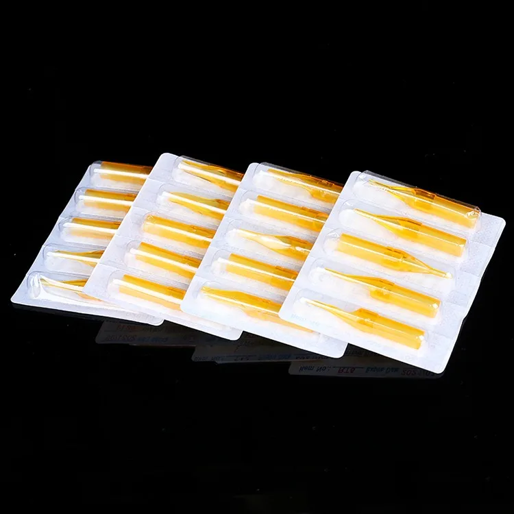 50pcs 3rt Disposable Yellow Tatoo Tip Tube Nozzle Transparent Round Tips For Tattoo Embroidery Accessories Direct Selling Sale