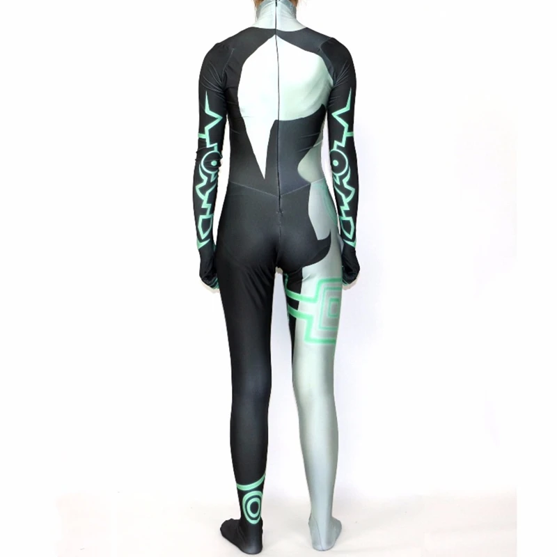 Women Twilight Princess Cosplay Costume Midna Zentai Bodysuit Suit Jumpsuits Halloween