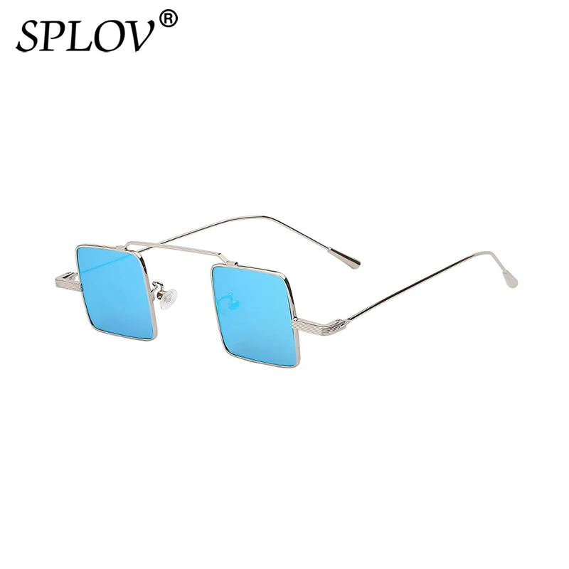 Stylowe małe kwadratowe metalowe okulary przeciwsłoneczne Steampunk mężczyźni kobiety Vintage okulary przeciwsłoneczne moda uliczna odcienie óculos De Sol UV400 — zdjęcie 3