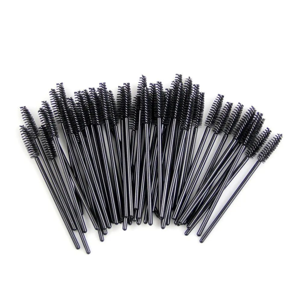 1000 stks/partij Wimperborstels Make-up kwasten Wegwerp Mascara Wands Applicator Spoolers Wimpers Extension Cosmetische Borstel