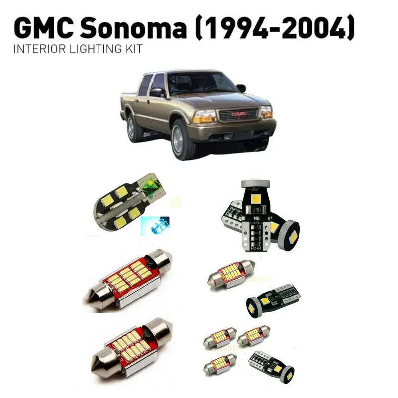 

Led interior lights For GMC sonoma 1994-2004 20pc Led Lights For Cars lighting kit automotive bulbs Canbus